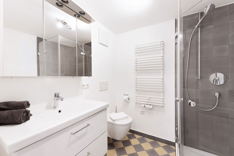 Appartement Chipp - Bad mit Dusche und Toilette