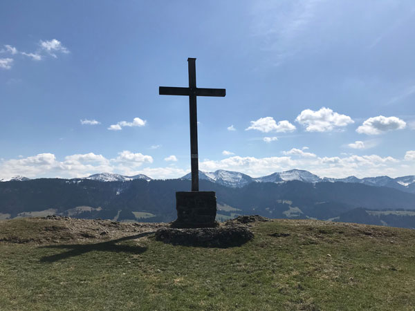 Gipfelkreuz Salmaser Höhe bei Oberstaufen